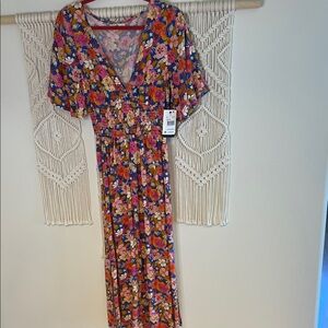 Rip Curl Multi-Color Floral Maxi Dress